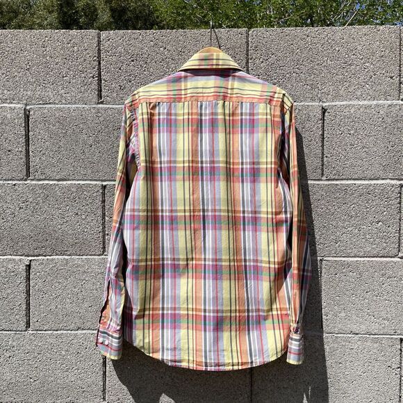 46664 It's in our Hands Colorful Plaid Button Down Shirt Mens Large N.Mandela 41 - Picture 14 of 16